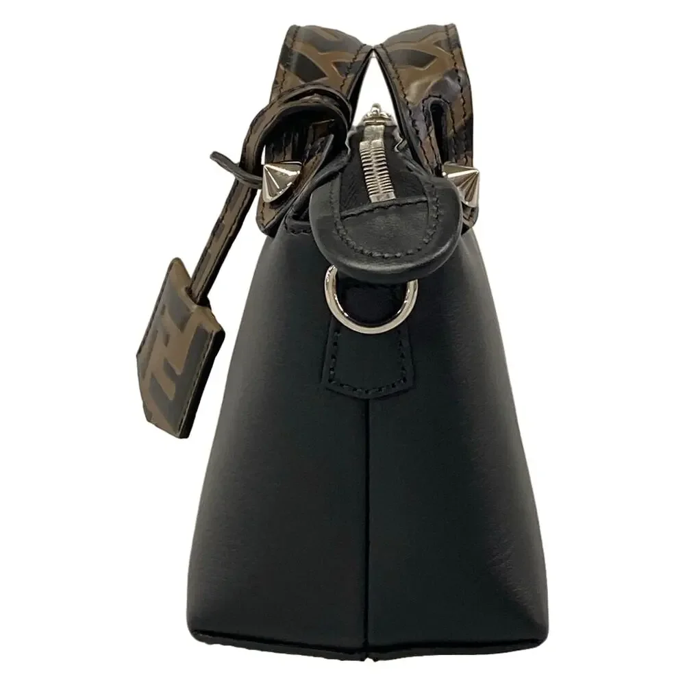 Fendi Mini By The Way Handbag 8BL145 Black Dark Brown